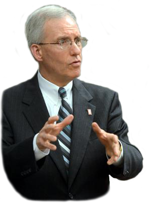 Michael J McCarthy Standing and talking